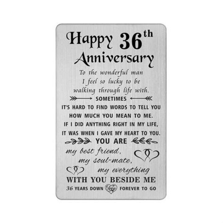36th marriage anniversary