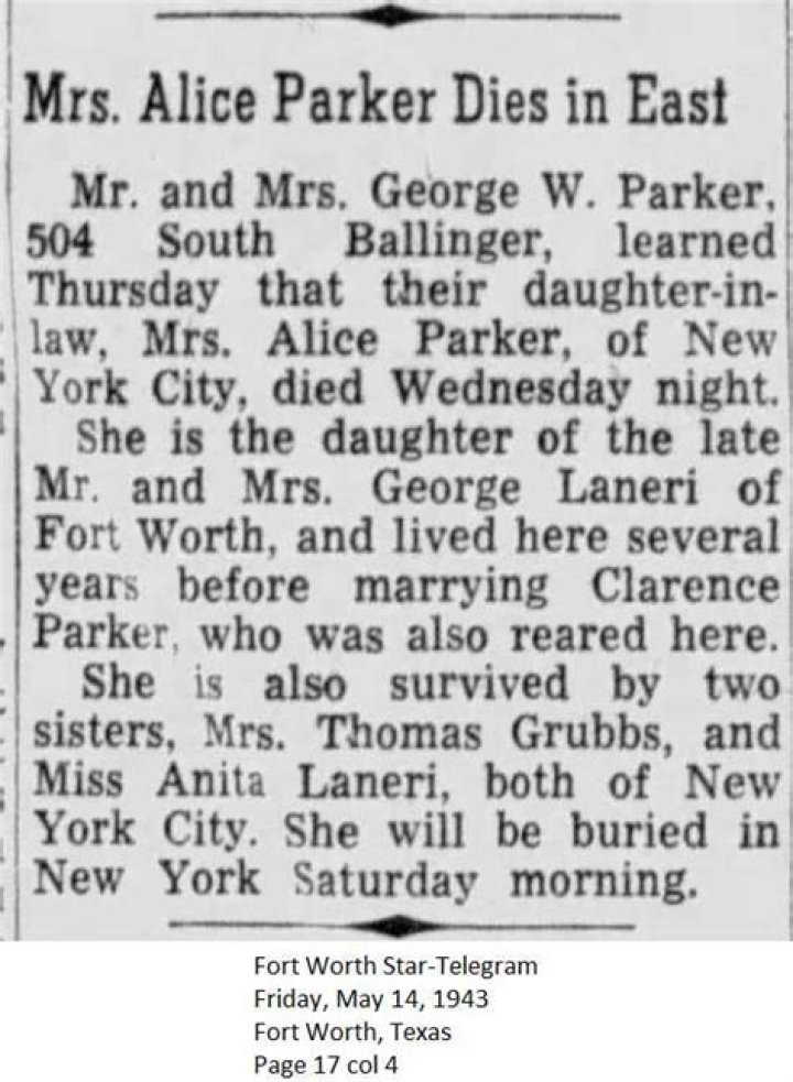 Alice Parker Obituary & Cause Of Death : What Happened To Alice Parker? - SarkariResult