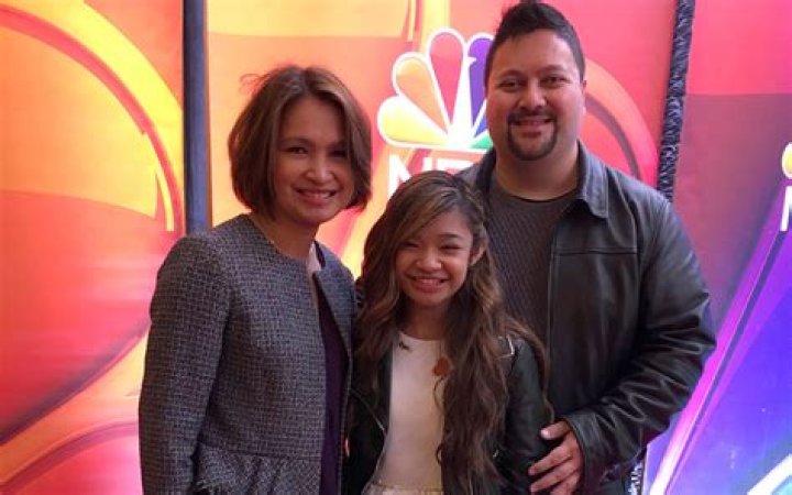 Angelica Hale with her mother