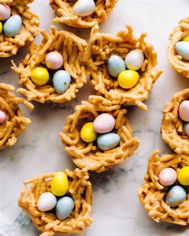 Bird's Nest Cookies - Celebrating Sweets