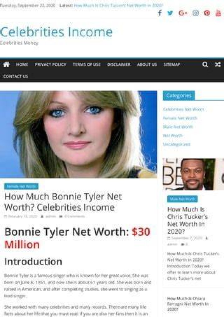 Bonnie Tyler Net Worth: Details About Singing, Age, Home, Income, Career - SarkariResult