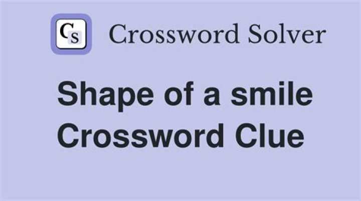 Cartoon smile shape Crossword Clue Daily Themed Crossword | 16 june 2023