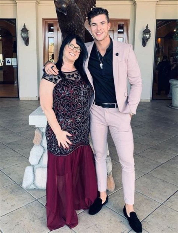 Chase Mattson with his mother Chase Mattson with his mother