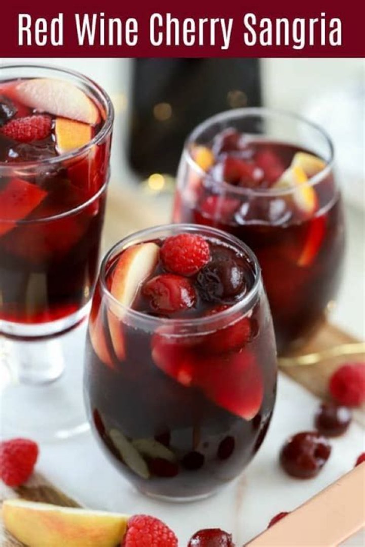 Cherry Red Wine Sangria - Celebrating Sweets