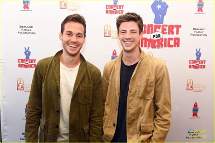 Chris Wood with Grant Gustin Chris Wood with Grant Gustin