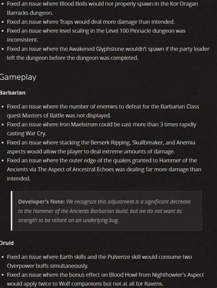 Diablo 4 July 18th Patch Notes 1.0 Update Release Time
