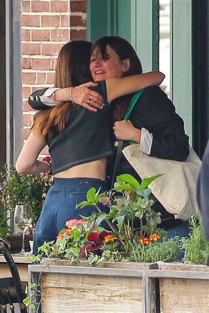Emily Mortimer with her friend Dolly Wells