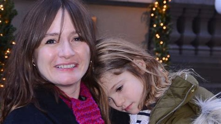 Emily Mortimer with her mom and dad