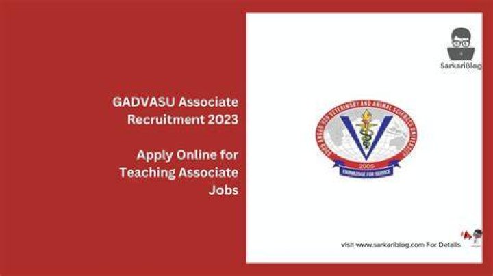 GADVASU Recruitment 2022 - 2023 |Online Apply|Application Form|Notification
