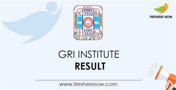 Gandhigram Rural Institute Exam Result 2022 - 2023 |Result Date