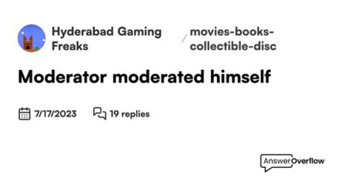 Himself - Moderator / Himself