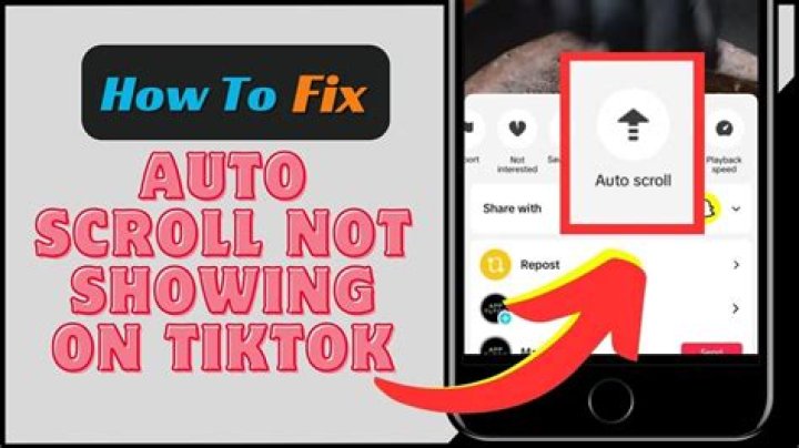 How To Fix / Solve: Auto Scroll Not Showing On TikTok - SarkariResult