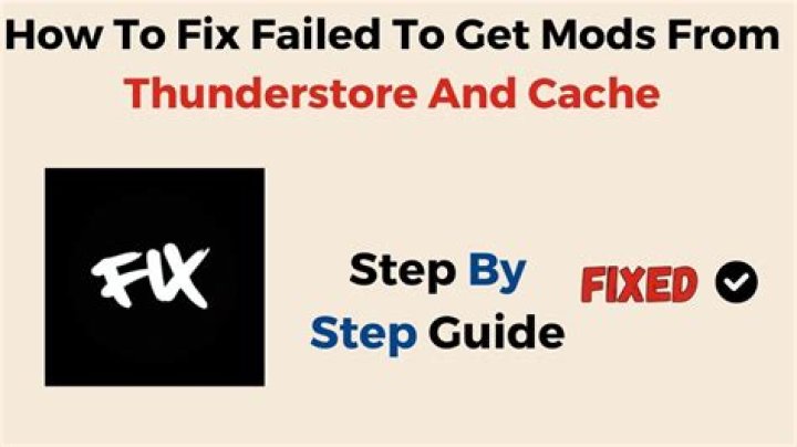 How to Fix / Solve Failed To Get Mods From Thunderstore And Cache - SarkariResult