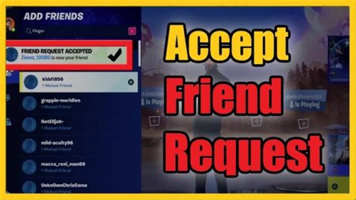 How to Fix / Solve Friend Request Accepted Issue on Fortnite? - SarkariResult