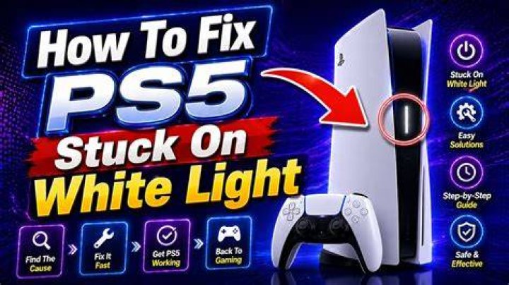 How to Fix / Solve PS5 Stuck On White Light - SarkariResult