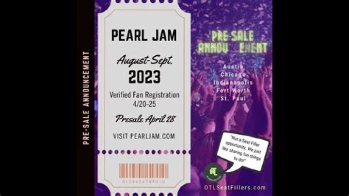 How to Get Pearl Jam Presale Tickets Code? - Latest News