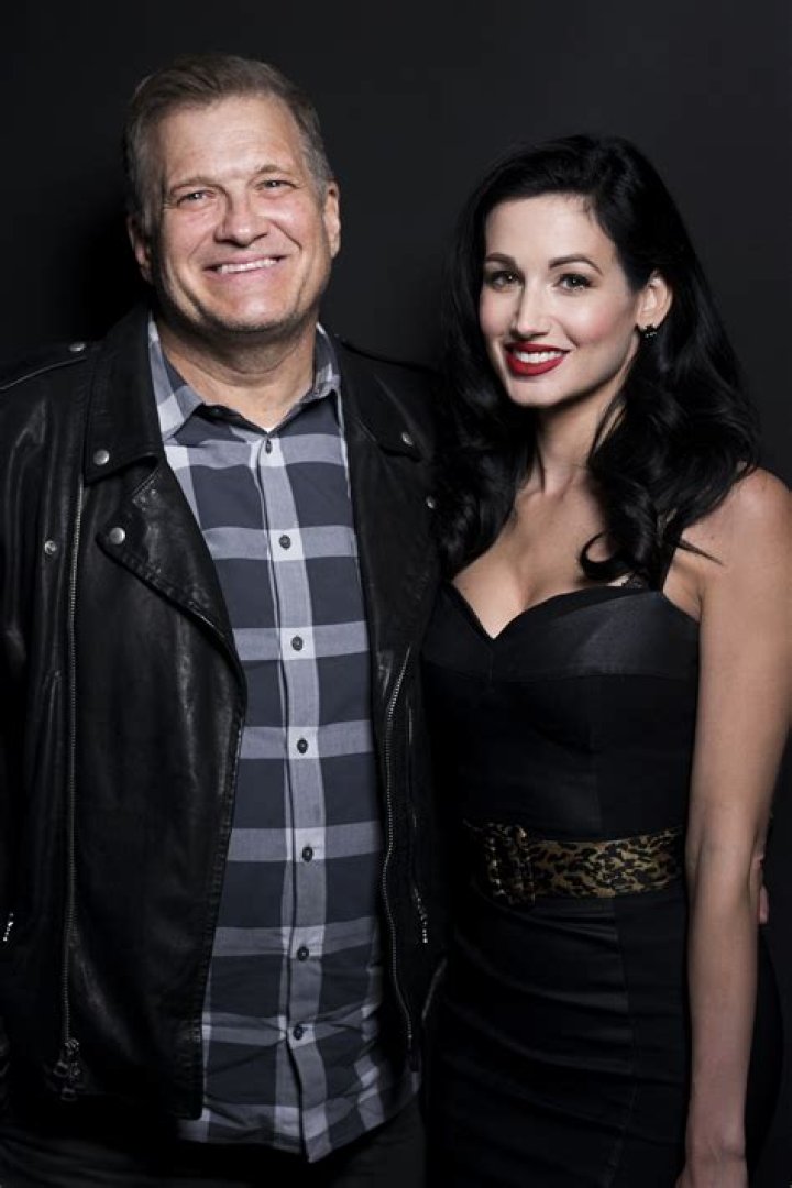Image of Amie Harwick is currently engaged with Drew Carey