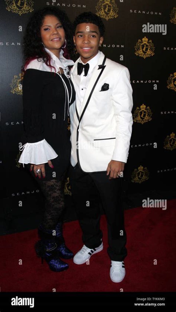 Justin Combs with his mother Justin Combs with his mother