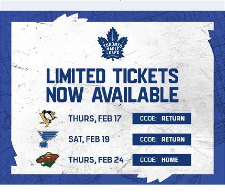 Maple Leafs Presale Code 2023: How to Get presale codes & passwords? - SarkariResult