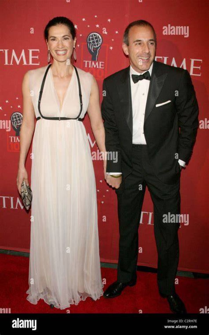 Matt Lauer with his wife Annette Roque Matt Lauer with his wife Annette Roque