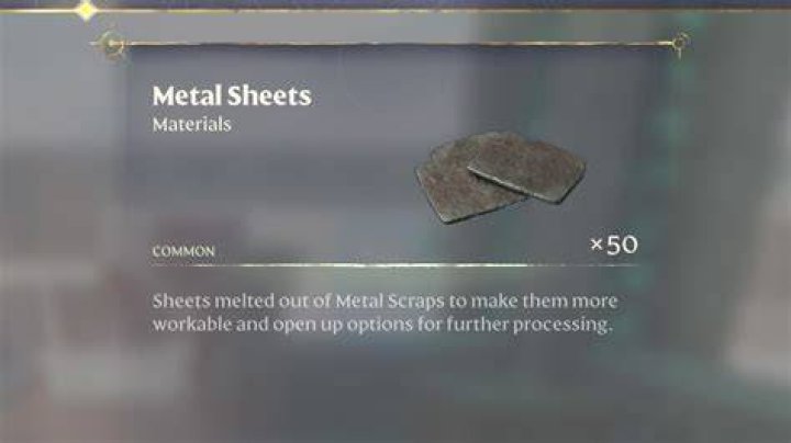 Metal Sheets in Enshrouded - Crafting Guide