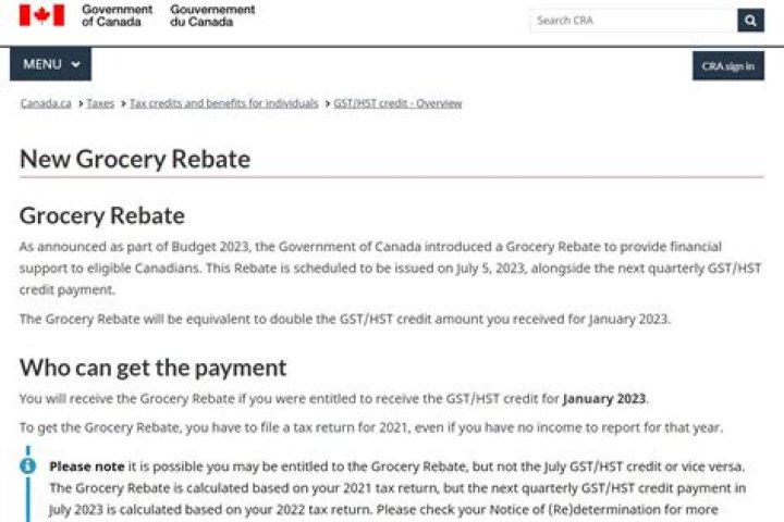 Ontario Grocery Rebate February 2024, Check Amount, Eligibility & How To Claim - SarkariResult