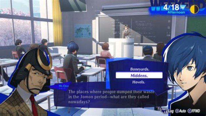 Persona 3 Reload Classroom Question and Answers