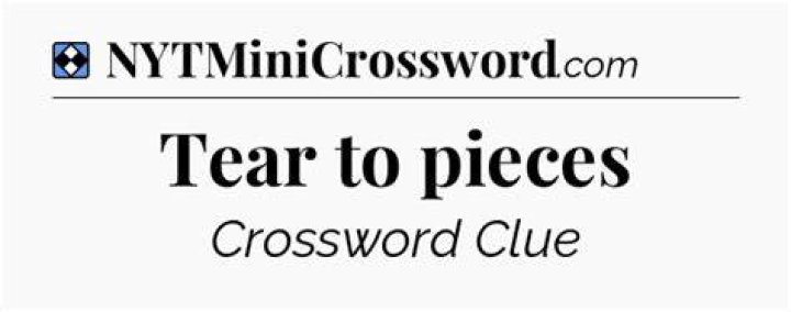 Tear into NYT Crossword Clue Tear into NYT Crossword Clue