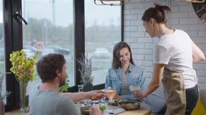 Waitress at Health Food Restaurant